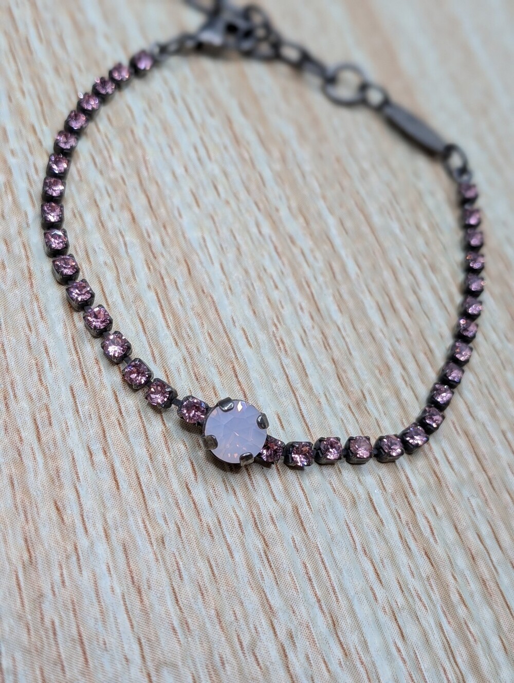 Sabika Pink Crystal Bracelet